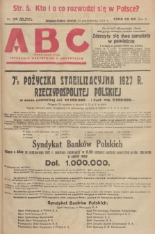 ABC : pismo codzienne : informuje wszystkich o wszystkiem. R.2, 1927, nr 288