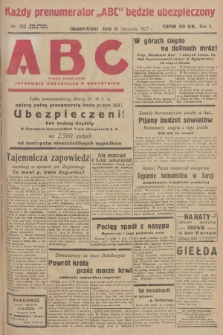 ABC : pismo codzienne : informuje wszystkich o wszystkiem. R.2, 1927, nr 322