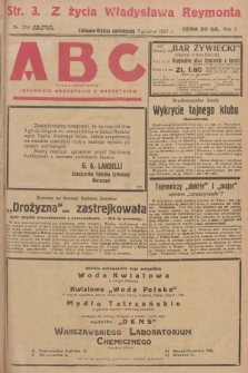 ABC : pismo codzienne : informuje wszystkich o wszystkiem. R.2, 1927, nr 334