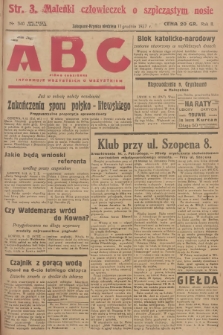 ABC : pismo codzienne : informuje wszystkich o wszystkiem. R.2, 1927, nr 337