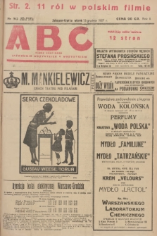 ABC : pismo codzienne : informuje wszystkich o wszystkiem. R.2, 1927, nr 342