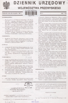 Dziennik Urzędowy Województwa Przemyskiego. 1997, nr 1