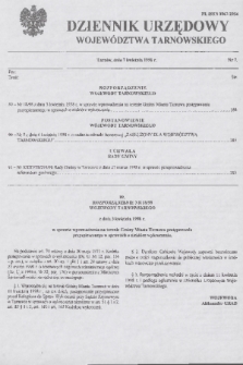 Dziennik Urzędowy Województwa Tarnowskiego. 1998, nr 7