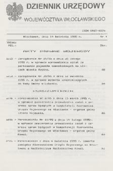 Dziennik Urzędowy Województwa Włocławskiego. 1995, nr 4