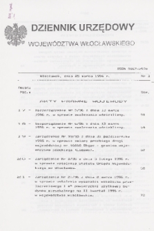 Dziennik Urzędowy Województwa Włocławskiego. 1996, nr 3