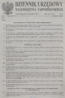 Dziennik Urzędowy Województwa Tarnobrzeskiego. 1997, nr 1