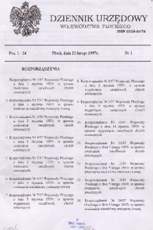 Dziennik Urzędowy Województwa Płockiego. 1997, nr 1