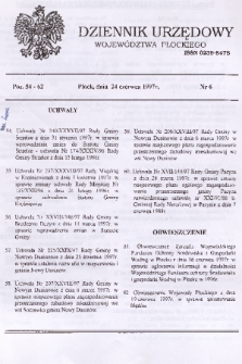 Dziennik Urzędowy Województwa Płockiego. 1997, nr 6
