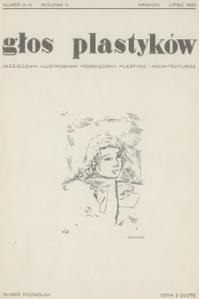 Głos Plastyków : miesięcznik ilustrowany poświęcony plastyce i architekturze. R.3, 1933, Zeszyt 3-4