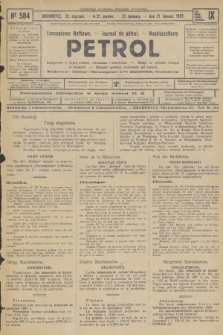 Petrol : czasopismo naftowe : journal de pétrol : Naphtazeitung. R.9, 1928, № 584