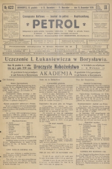 Petrol : czasopismo naftowe : journal de pétrol : Naphtazeitung. R.9, 1928, № 622