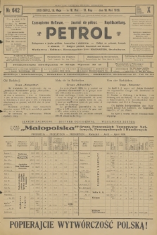 Petrol : czasopismo naftowe : journal de pétrol : Naphtazeitung. R.10, 1929, № 642