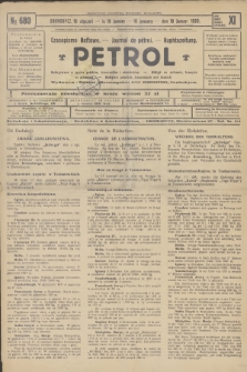 Petrol : czasopismo naftowe : journal de pétrol : Naphtazeitung. R.11, 1930, № 680
