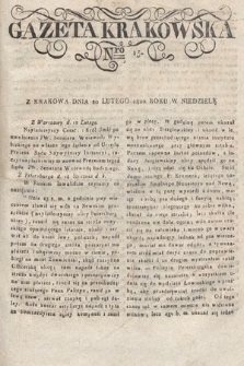 Gazeta Krakowska. 1820 , nr  15
