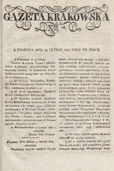 Gazeta Krakowska. 1820 , nr  16