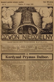 Dzwon Niedzielny : ilustrowany tygodnik katolicki. 1926, nr 8