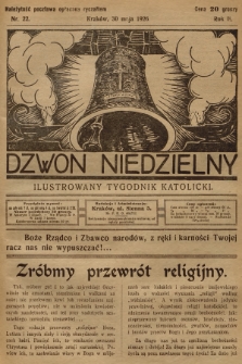 Dzwon Niedzielny : ilustrowany tygodnik katolicki. 1926, nr 22