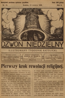 Dzwon Niedzielny : ilustrowany tygodnik katolicki. 1926, nr 24