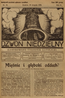 Dzwon Niedzielny : ilustrowany tygodnik katolicki. 1926, nr 35