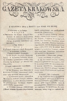 Gazeta Krakowska. 1820 , nr  20