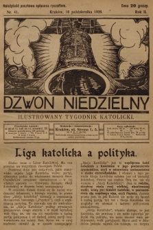 Dzwon Niedzielny : ilustrowany tygodnik katolicki. 1926, nr 41
