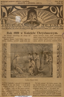 Dzwon Niedzielny. 1930, nr 1