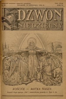 Dzwon Niedzielny. 1930, nr 46