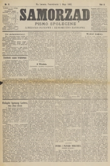 Samorząd : pismo społeczne, literacko-naukowe i ekonomiczno-handlowe. R.2, 1882, nr 9