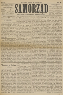 Samorząd : pismo społeczne, literacko-naukowe i ekonomiczno-handlowe. R.5, 1885, nr 17 + dod.