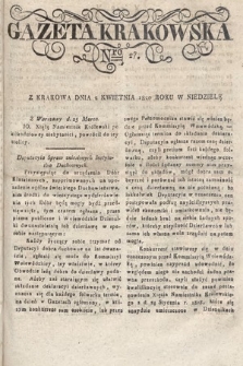 Gazeta Krakowska. 1820 , nr  27