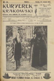 Kuryerek Krakowski : ilustrowane pismo codziennie dla wszystkich. 1902, nr 41