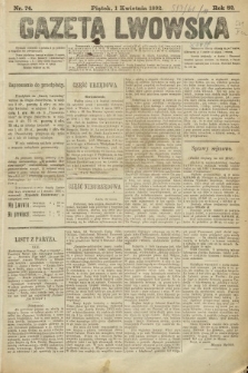 Gazeta Lwowska. 1892, nr 74