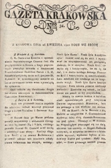 Gazeta Krakowska. 1820 , nr  34