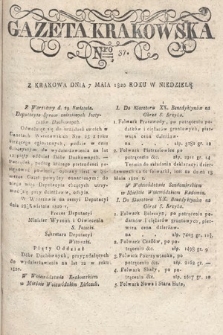 Gazeta Krakowska. 1820 , nr  37