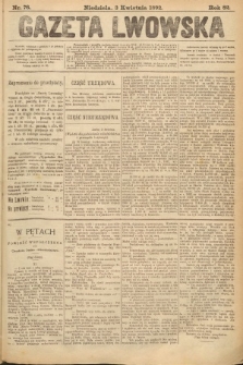 Gazeta Lwowska. 1892, nr 76