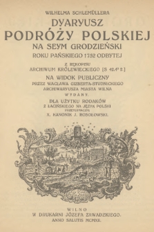 [Litwa i Ruś : miesięcznik ilustrowany, poświęcony kulturze, dziejom, krajoznawstwu i ludoznawstwu]. [T.2] [1912], [Zeszyt 1] + wkładka