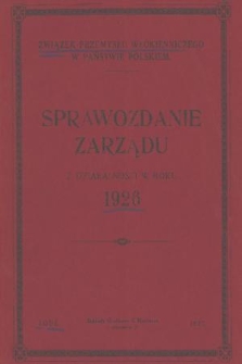 Sprawozdanie Zarządu z Działalności w Roku 1926
