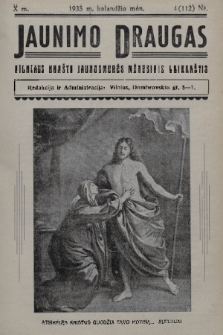 Jaunimo Draugas : mėnesinis jaunuomenės laikraštis. M.10, 1935, nr 4