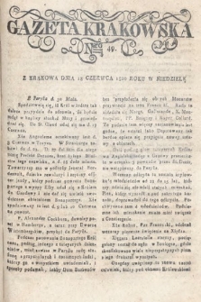 Gazeta Krakowska. 1820 , nr  49