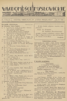 Wiadomości Mysłowickie : dodatek parafjalny do „Gościa Niedzielnego”. R.3, 1931, nr 17