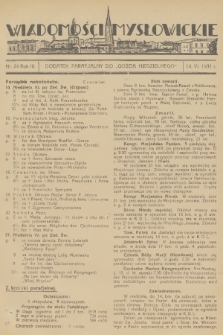 Wiadomości Mysłowickie : dodatek parafjalny do „Gościa Niedzielnego”. R.3, 1931, nr 24