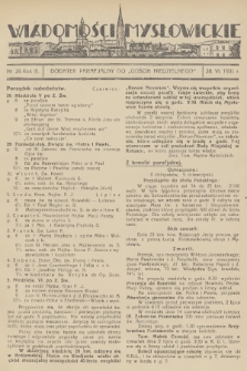 Wiadomości Mysłowickie : dodatek parafjalny do „Gościa Niedzielnego”. R.3, 1931, nr 26