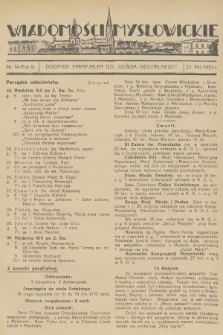Wiadomości Mysłowickie : dodatek parafjalny do „Gościa Niedzielnego”. R.3, 1931, nr 34