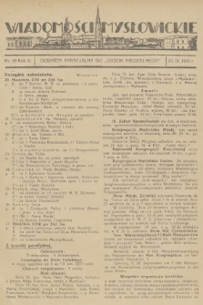 Wiadomości Mysłowickie : dodatek parafjalny do „Gościa Niedzielnego”. R.3, 1931, nr 38