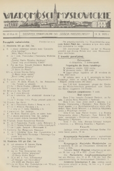 Wiadomości Mysłowickie : dodatek parafjalny do „Gościa Niedzielnego”. R.3, 1931, nr 41