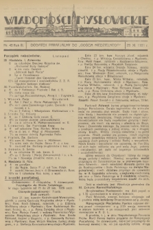 Wiadomości Mysłowickie : dodatek parafjalny do „Gościa Niedzielnego”. R.3, 1931, nr 48