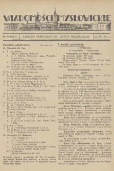 Wiadomości Mysłowickie : dodatek parafjalny do „Gościa Niedzielnego”. R.3, 1931, nr 50
