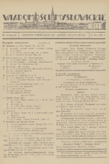 Wiadomości Mysłowickie : dodatek parafjalny do „Gościa Niedzielnego”. R.3, 1931, nr 52