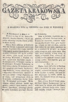 Gazeta Krakowska. 1820 , nr  51
