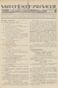 Wiadomości Mysłowickie : dodatek parafjalny do „Gościa Niedzielnego”. R.5, 1933, nr 24